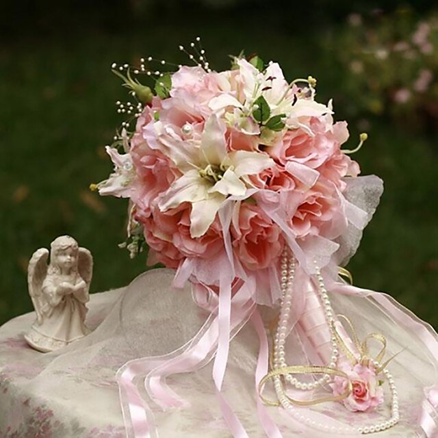  Wedding Flowers Bouquets Wedding / Party / Evening Silk 13.78