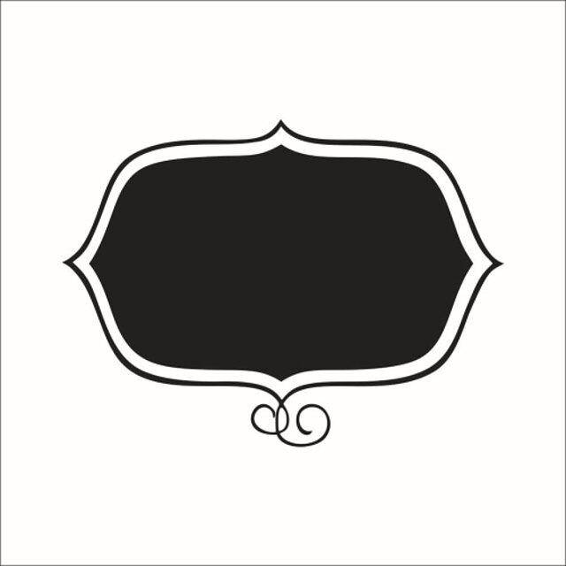  Autocolantes de Parede Decorativos - Autocolantes de Parede Quadro-Negro Moda Formas Desenho Animado Sala de Estar Quarto Banheiro