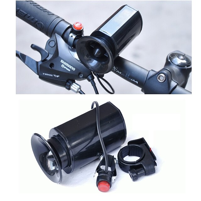  Elektrisches Fahrradhorn Alarm für Rennrad Radsport / Fahhrad BMX Freizeit-Radfahren Kunstrad Radsport ABS Schwarz 1 pcs