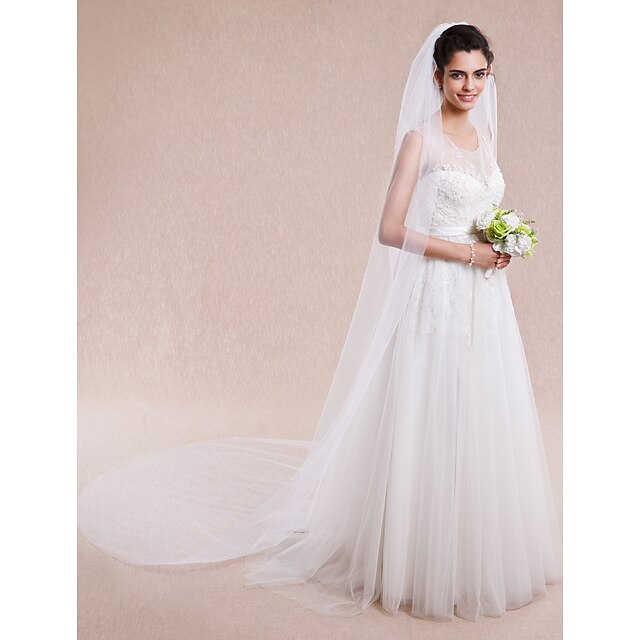  The Bride Veil Korean Long Single Trailing Veil Long Veil With Foreign Trade Export TS112 Combs