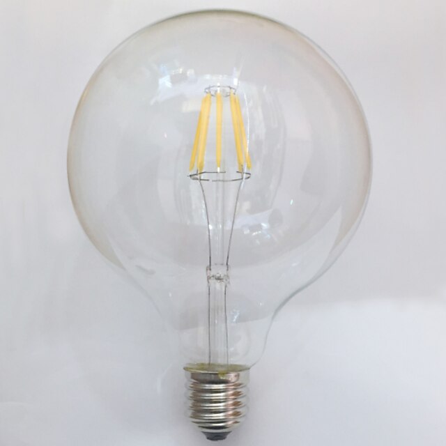  1pc 7 W Ampoules à Filament LED 700 lm E26 / E27 G125 8 Perles LED COB Imperméable Décorative Blanc Chaud 220-240 V / 1 pièce / RoHs