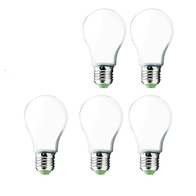  LED-bollampen 1000 lm E26 / E27 G60 30 LED-kralen SMD 5730 Koel wit 220-240 V / 5 stuks / RoHs