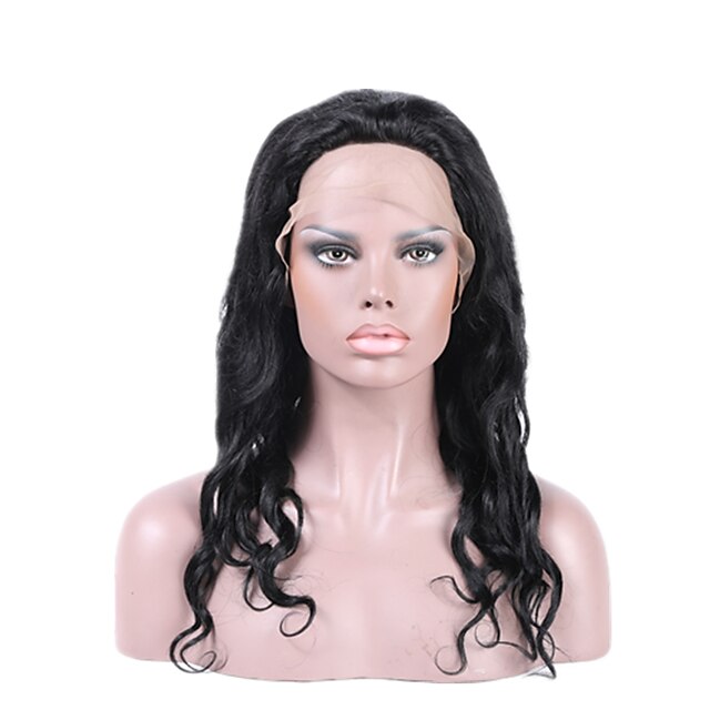  Human Hair Full Lace Lace Front Wig style Brazilian Hair Natural Wave Wig 120% 130% Density with Baby Hair Natural Hairline African American Wig 100% Hand Tied Women's Short Medium Length Long Human