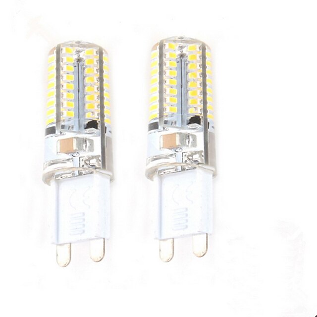  2pcs 2.5 W Luces LED de Doble Pin 50-100 lm G9 C35 64 Cuentas LED SMD 3014 Decorativa Blanco Cálido 220-240 V / 2 piezas