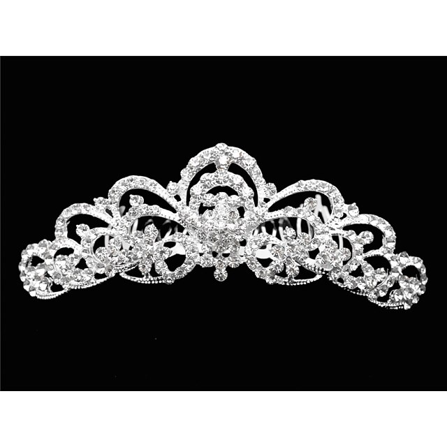  Women's Rhinestone / Crystal / Alloy Headpiece-Wedding / Special Occasion Tiaras 1 Piece
