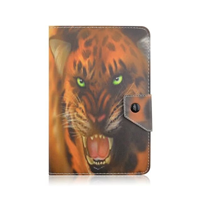  Coque Pour Coque Intégrale Cas de la tablette Couleur unie Dur faux cuir pour