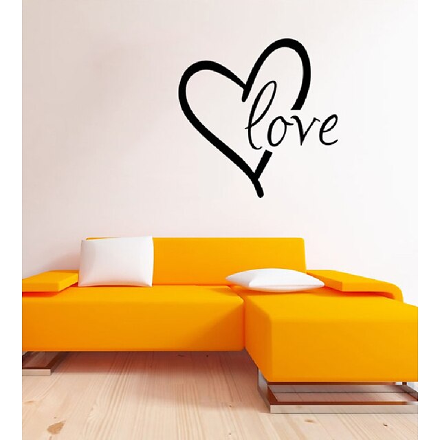  Romance Shapes Words & Quotes Wall Stickers Plane Wall Stickers Decorative Wall Stickers, PVC Home Decoration Wall Decal Wall