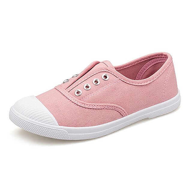  Kényelmes-Lapos-Női cipő-Balerinek-Sportos-Vászon-Kék / Rózsaszín / Fehér / Szürke