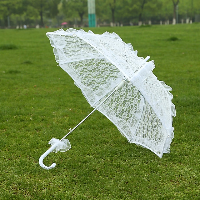  Poignée de post Dentelle Mariage Parapluie Parapluie Env.72cm