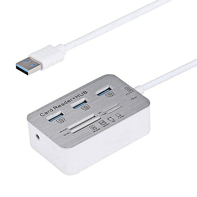  ports USB 3.0 / interface de hub USB lecteur de carte 7.7 * 3.8 * 1.4