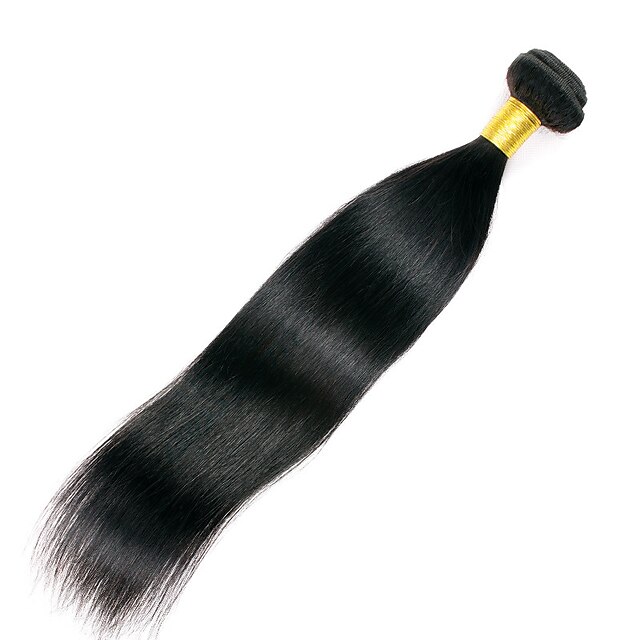  1 paketti Perulainen Suora Aidot hiukset 50 g Hiukset kutoo Hiukset kutoo Hiukset Extensions / 8A