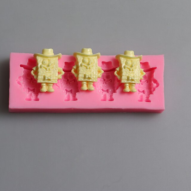  Borracha Silicone Férias Faça Você Mesmo Bolo Biscoito Torta Desenhos Animados 3D Molde Ferramentas bakeware