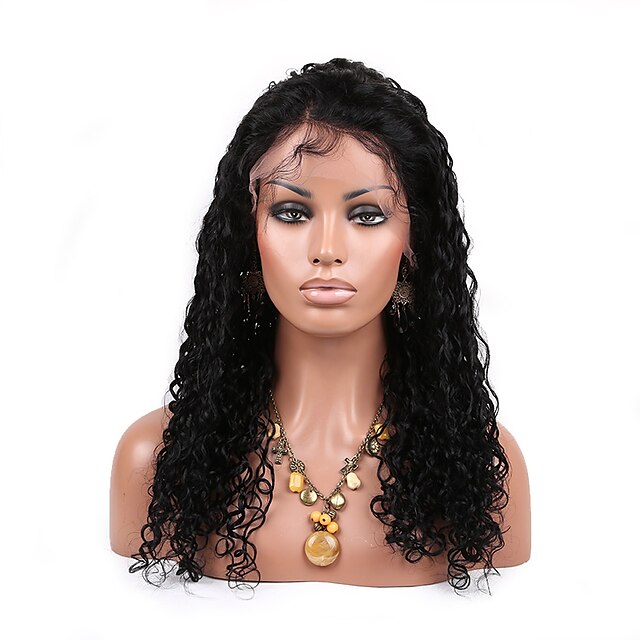  Human Hair Unprocessed Human Hair Lace Front Wig style Brazilian Hair Curly Wig 130% Density with Baby Hair Natural Hairline African American Wig 100% Hand Tied Women's Short Medium Length Long Human