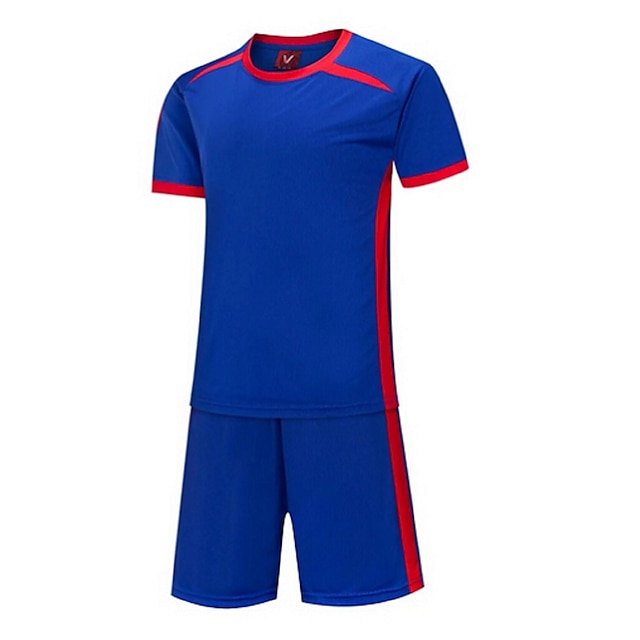  Homme Football Shirt + Shorts Ensemble de Vêtements Bas Séchage rapide Respirable Printemps Eté Hiver Automne Classique Térylène Exercice