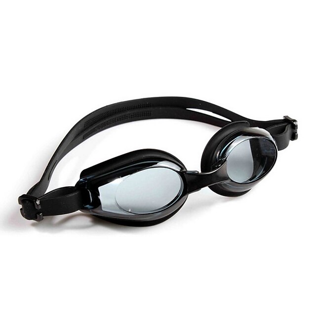  Svømmebriller Justerbar Størrelse / Anti-Skli Stropp PU PC Svart / Blå Svart / Blå