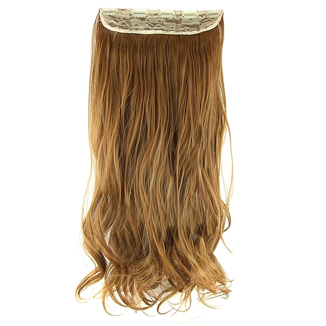  cabelo sintético marrom 60 centímetros alta hemperature extensão do cabelo fio peruca comprimento