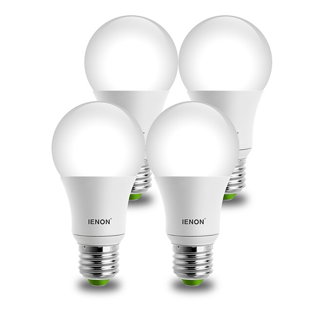  E26/E27 LED kulaté žárovky A60(A19) 1 COB 850-900 lm Teplá bílá Chladná bílá Ozdobné AC 100-240 V 4 ks
