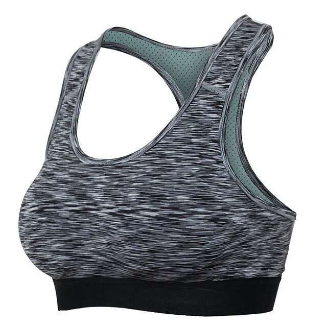  Damen Sport-BHs Sport-BH-Oberteil Sport-BH Bustier Ringer-Rücken-Kleid Yoga Rasche Trocknung Schweißableitend Gefüttert Leichte Unterstützung Schwarz Purpur Rot Grün Blau Tarnfarben