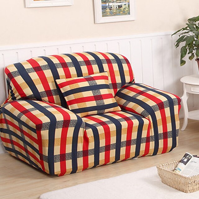  Modern Polyester Sofa Cover , Stretch Anti-mite Solid Slipcovers