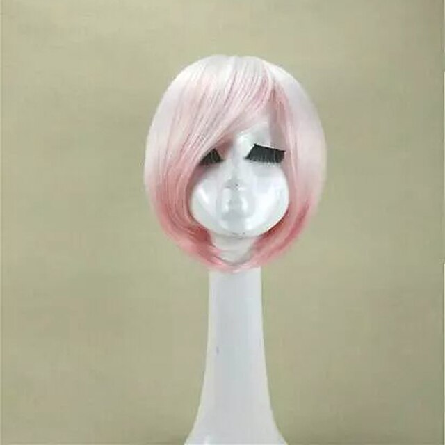  New Arrival Pink  Lolita Wig   Short Straight  Synthetic Hair Wig Heat Resistant Cosplays