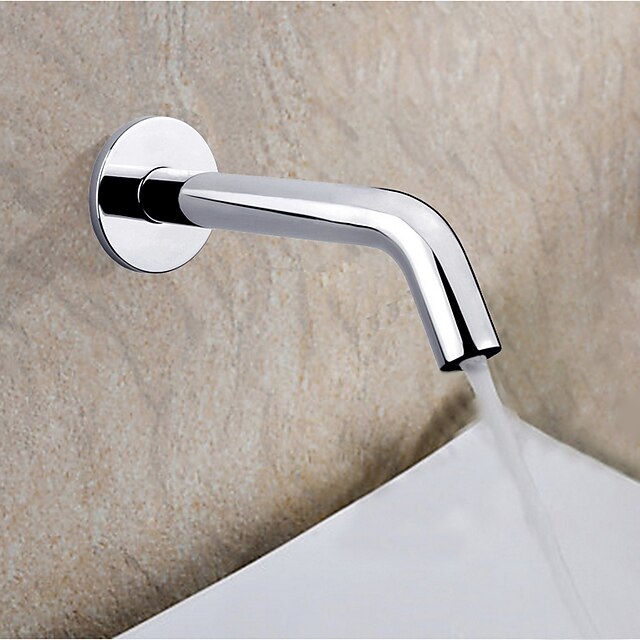  Bathroom Sink Faucet - Touch / Touchless Chrome Wall Mounted One HoleBath Taps