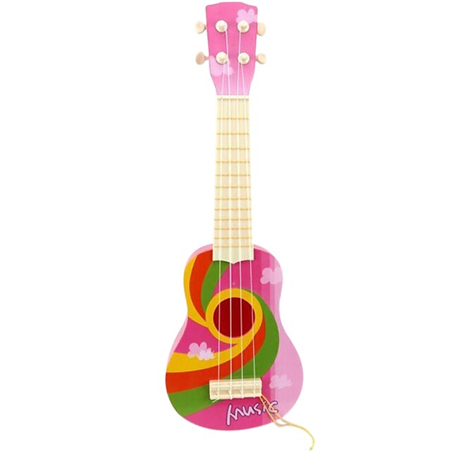  Plastic Pink Simulation Child Guitar for Children Above 8 Musical Instruments Toy