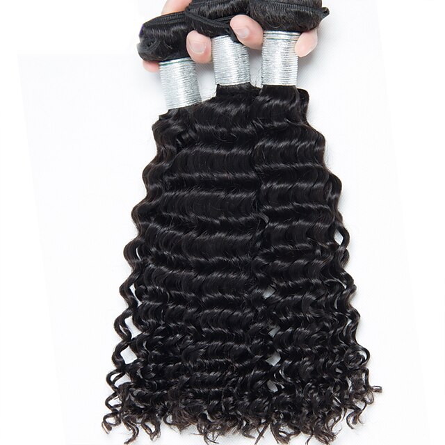  3 csomag Brazil haj Természetes hullám 8A Az emberi haj sző Emberi haj sző Human Hair Extensions