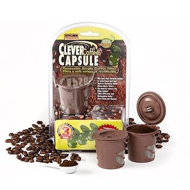  3pcs / set 2016 Kaffeekapsel Teekanne Stücke cleveren Kaffeekapsel wiederverwendbare Einzelfilterkorb