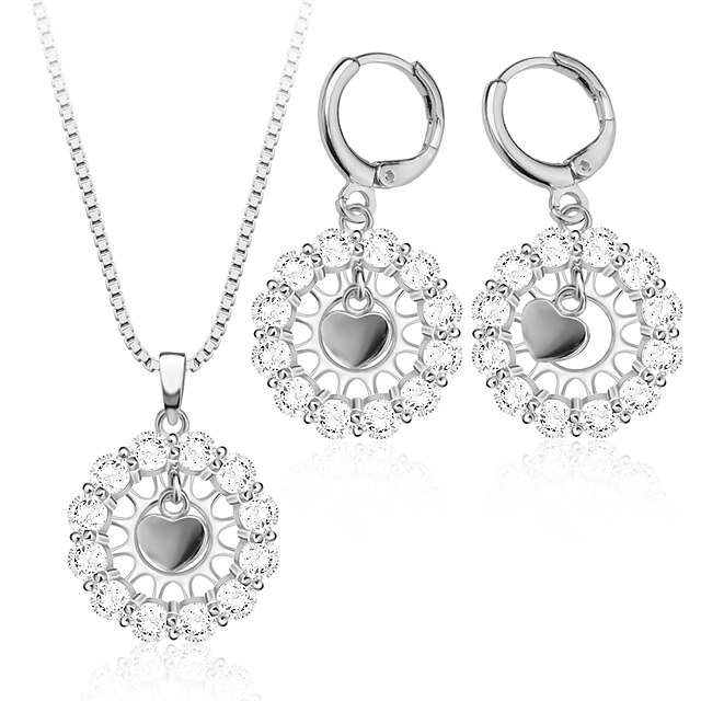  Femme Set de Bijoux Collier / Boucles d'oreilles Rétro Mignon Soirée Travail Décontracté Amour Mode Mariage Soirée Quotidien Décontracté