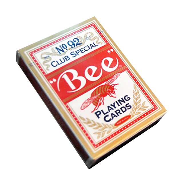  cartons rouges anti-contrefaçon fluorescents abeille cartes à jouer marque 92 d'abeille (1 paire)