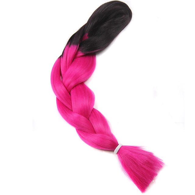  afro mutil color braiding hair heat resistant fiber braiding hair extensions 110g pcs synthetic braiding hair