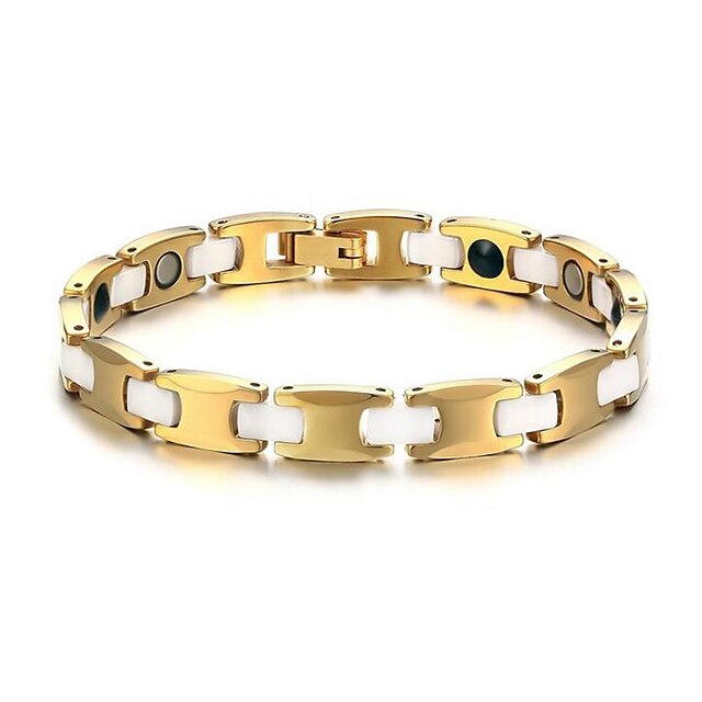  Herr Kedje & Länk Armband Armband Smycken Guld Till Dagligen Casual