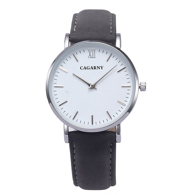  Damen Uhr Armbanduhr Quartz Leder Schwarz / Braun 30 m Armbanduhren für den Alltag Analog Charme Modisch Weiß Schwarz / Edelstahl