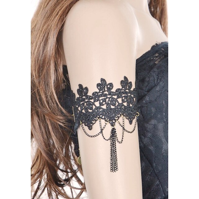  Women's Body Jewelry Body Chain / Armband Bracelet Black Fashion Lace Costume Jewelry For Daily / Casual Summer