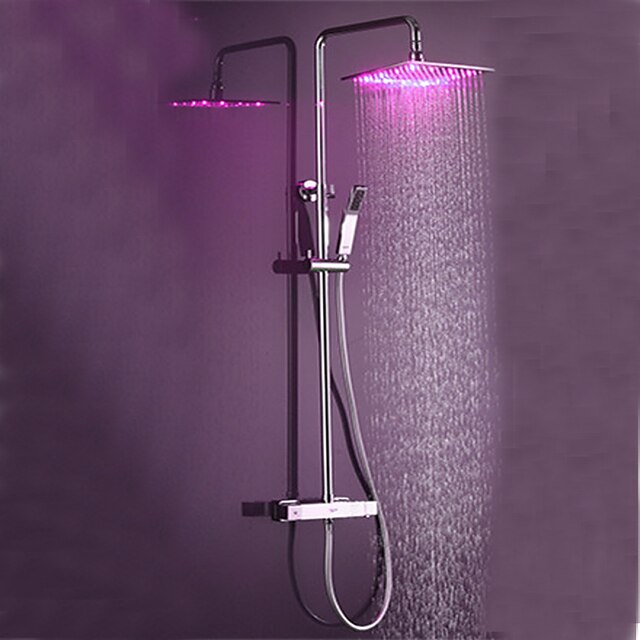  Dusjkran - Moderne Krom Dusjsystem Keramisk Ventil Bath Shower Mixer Taps / Messing
