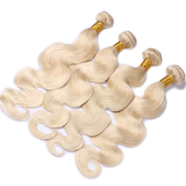  3 pacchetti Tesse per capelli Brasiliano Ondulato naturale Estensioni dei capelli umani Cappelli veri Ciocche a onde capelli veri / 8A