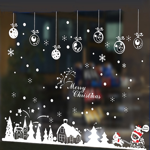  חג מולד מדבקה לחלון חדר אוכל / חדר שינה / משרד PVC / Vinyl