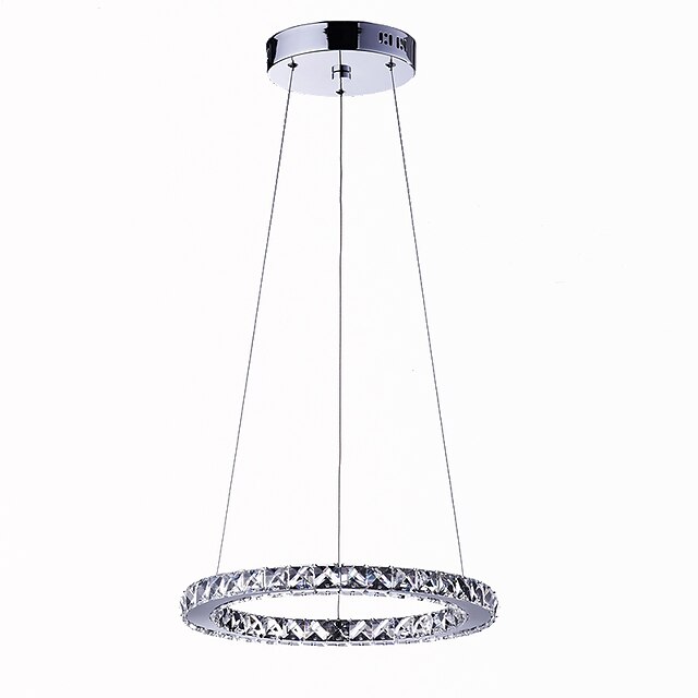  Moderne / Contemporain Lampe suspendue Lumière d’ambiance - Cristal / LED, 110-120V / 220-240V, Blanc Crème / Blanc Neige, Source