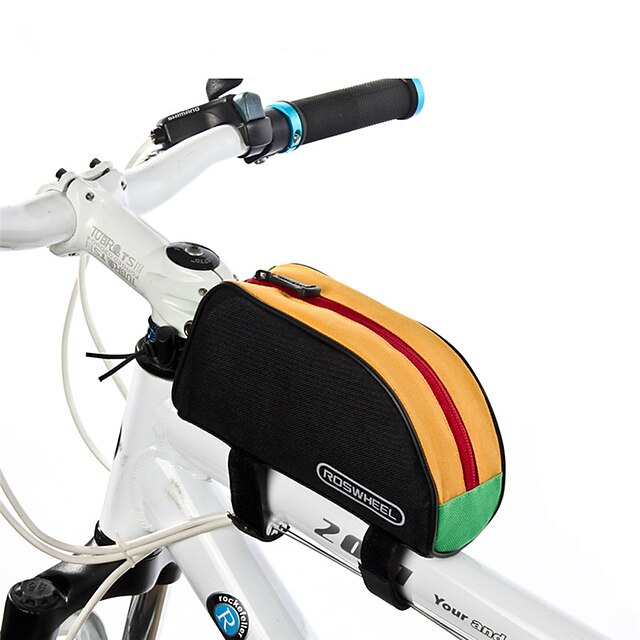  ROSWHEEL 1 L Bike Frame Bag Top Tube Top Tube Bag Moistureproof Wearable Shockproof Bike Bag PVC(PolyVinyl Chloride) 600D Polyester Bicycle Bag Cycle Bag Cycling / Bike / Waterproof Zipper