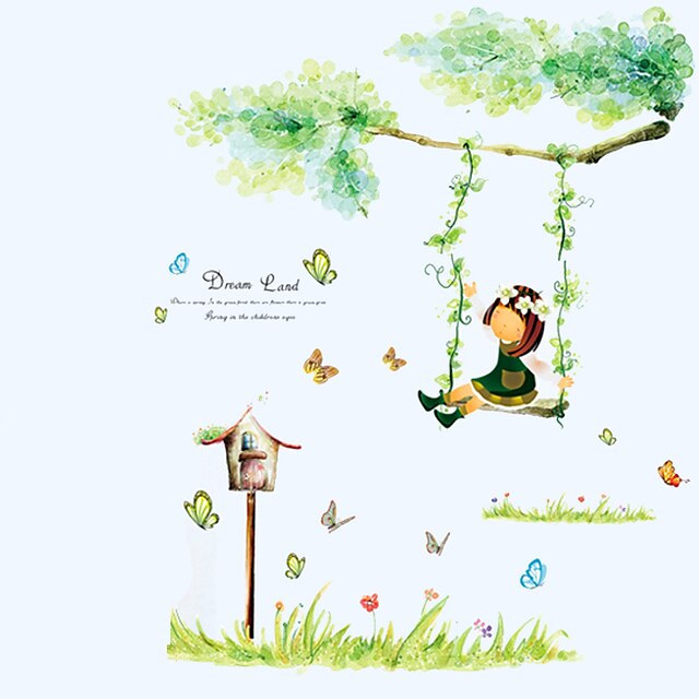  Decorative Wall Stickers - Plane Wall Stickers Landscape / Animals Living Room / Bedroom / Dining Room / Removable