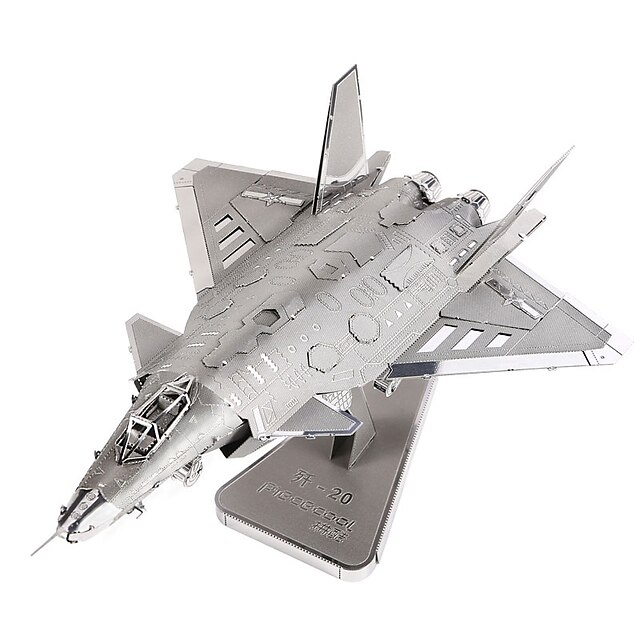  3D-puslespil Puslespil Metalpuslespil Luftfartøj Fighter Sjov Klassisk Legetøj Gave