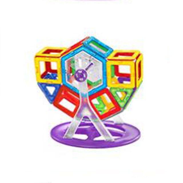  endrede Tyra magnetiske blokker (94 magnetiske piller, 41 stykker av kortet, et pariserhjul, et hjul)