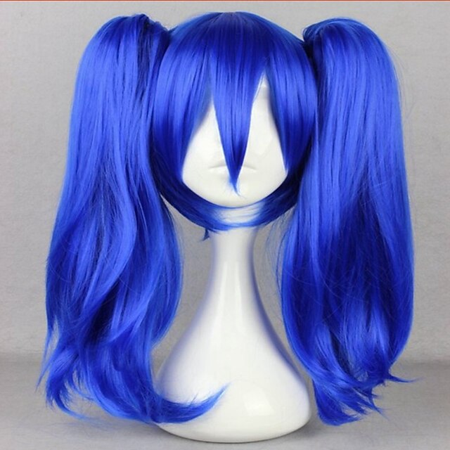  cosplay kostuum pruik synthetische pruik cosplay pruik rechte rechte pruik blauw synthetisch haar vrouwen gevlochten pruik afrikaanse vlechten blauw hairjoy