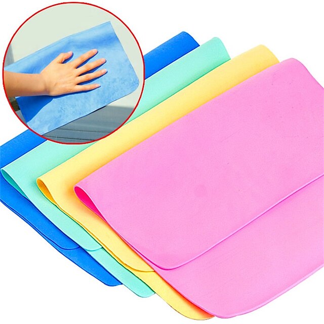  5pc Pack Random Color PVA Cleaning Cloth Kitchen Clean Towel Car Clean