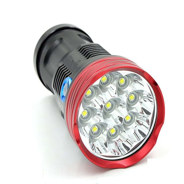  ledet lommelykt lommelykt for camping 15000 lumen Skyray konge 9t6 ledet 9 x Cree XM-l t6 fotturer jakt arbeidslampe