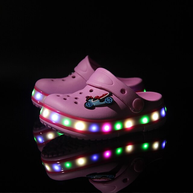  Boys' Shoes Synthetic Summer Comfort / Light Up Shoes Slippers & Flip-Flops Appliques / Split Joint / LED for Pink / Blue / Light Green