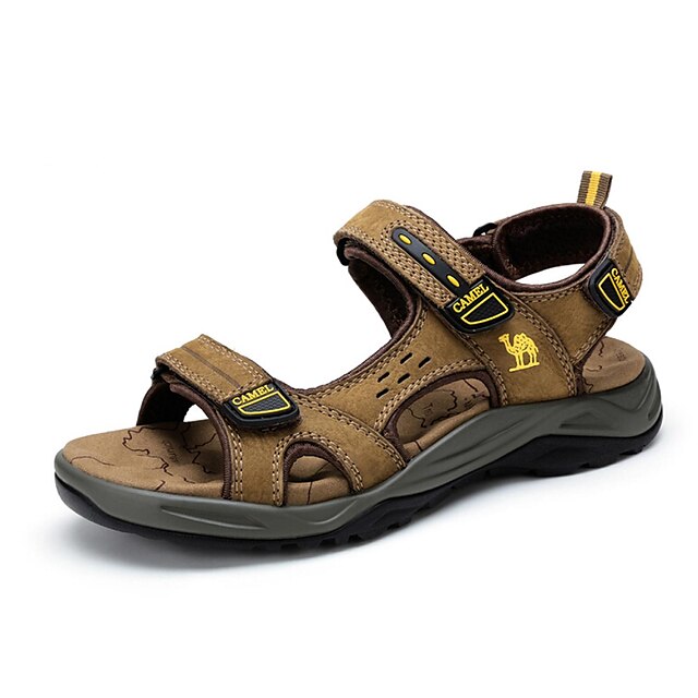  Camel Men's  Non-slip Sandals Durable River Summer Beach Wear Sandals Color Khaki/Brown