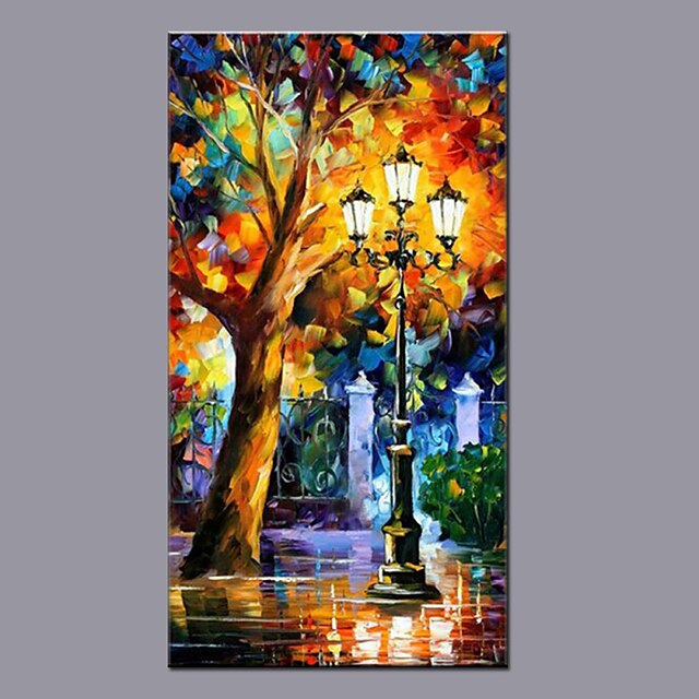  Big Size Canvas Oil Painting Hand Painted Modern Abstract Landscape Wall Art With Stretched Frame Ready To Hang