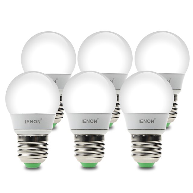  E26/E27 Bulb LED Glob G60 6 SMD 210-240 lm Alb Cald Alb Rece Decorativ AC 100-240 V 6 bc