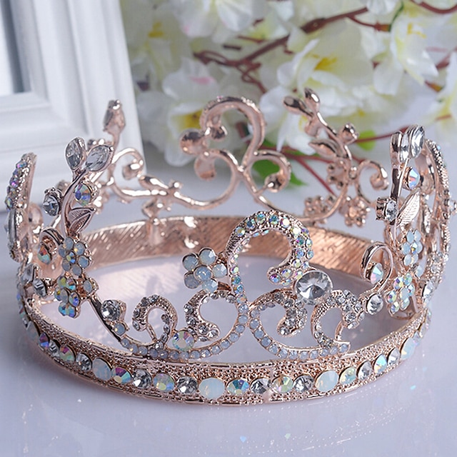  Strass Aleación Tiara Kopfschmuck